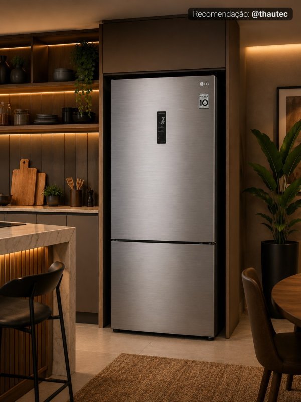 Geladeira LG Inverse/Inverter 451L Inox Com Porta Reversível
