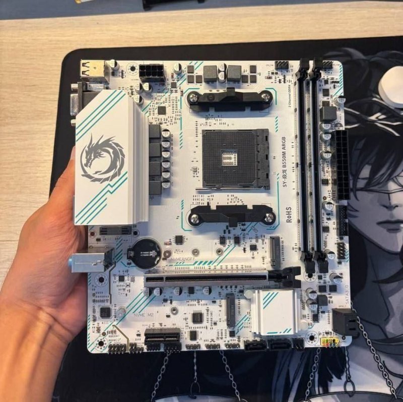 Placa mãe B550m Soyo Argb Pcie 4.0, 2x Nvme