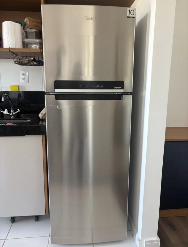 Geladeira com freezer inverter Midea Frost Free Duplex 394L