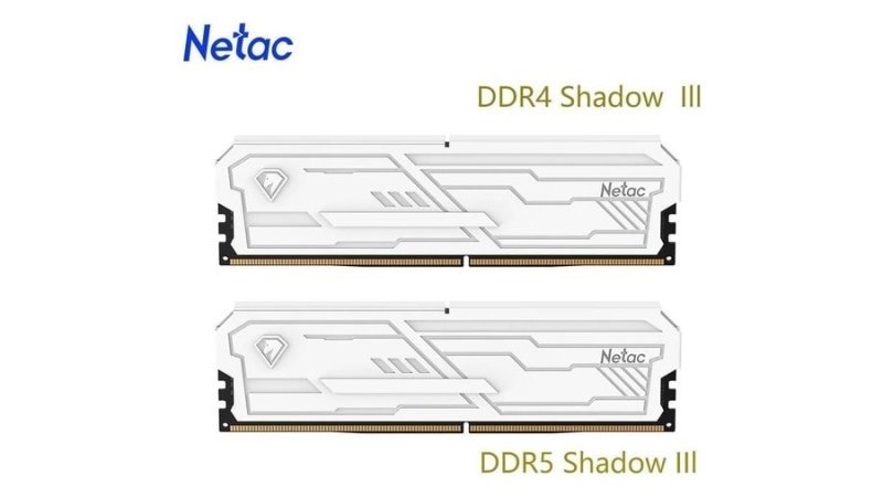 Memória Ram Netac Shadow Iii Ddr4 2x8GB 3200Mhz (Branca)