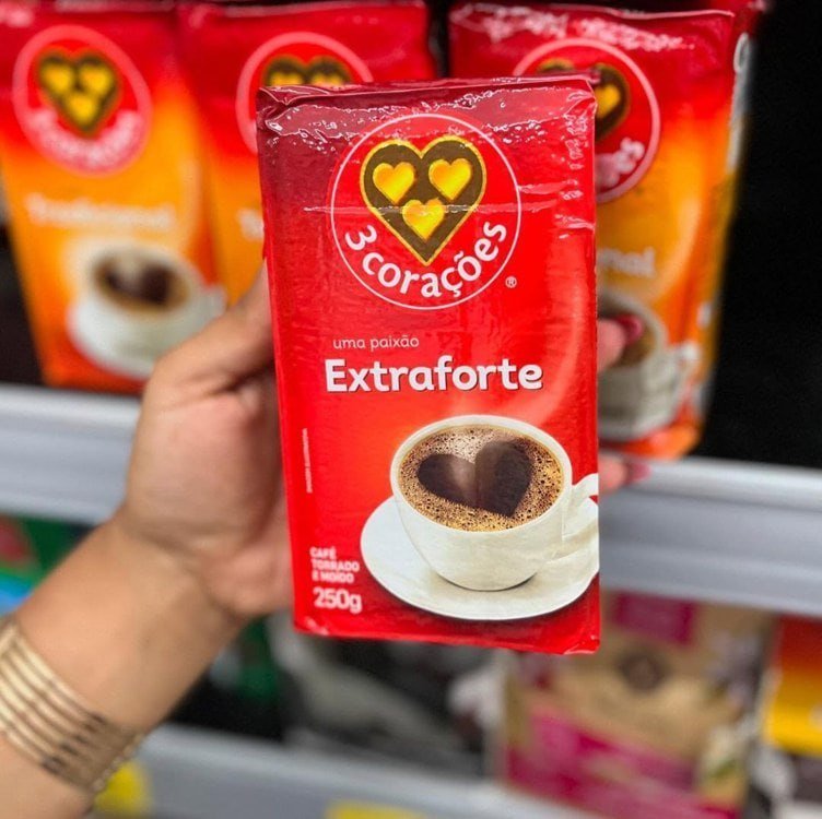 Café 3 Corações a Vácuo Extra Forte 250g