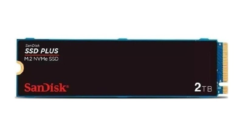 Ssd M.2 2280 2Tb Sandisk Plus NVMe Pcie Gen3 Sdssda3n-2T00-G26 Velocidade até 3200Mb/s