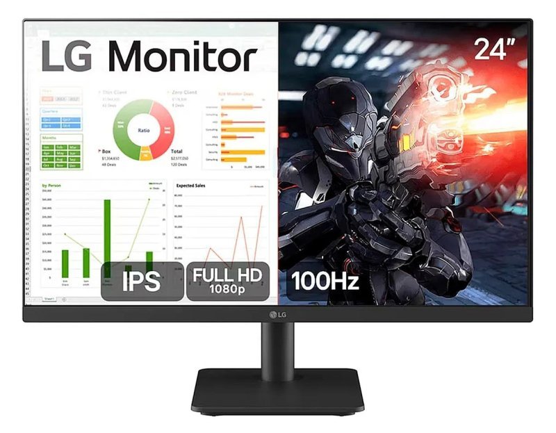 Monitor Gamer LG 24MS500-B 24ms Ips Fullhd 100hz Ajuste de Inclinação Negro
