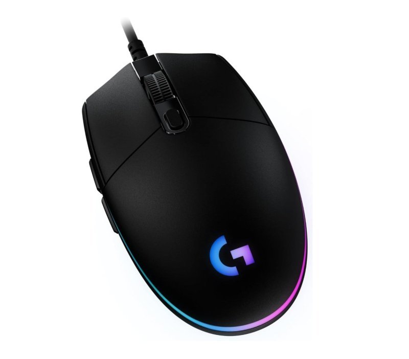 Mouse Gamer Logitech G203 LIGHTSYNC RGB, Efeito de Ondas de Cores - Preto