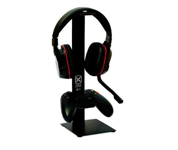 Suporte Fone de Ouvido Heardset e Controle Gammer, Preto
