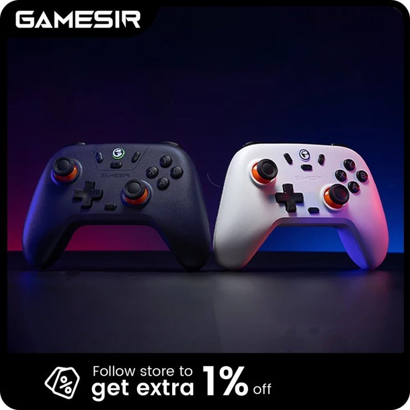 Controle Sem Fio Gamesir T4 Nova Lite, Hall Effect (Preto)
