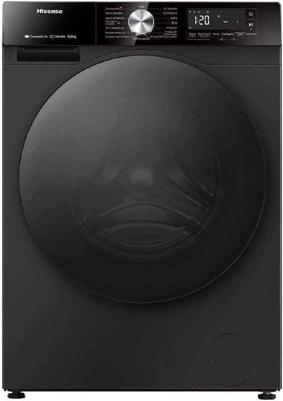 Hisense Lava & Seca Serie 3S 12/8kg Inverter Steam Wifi - Preta