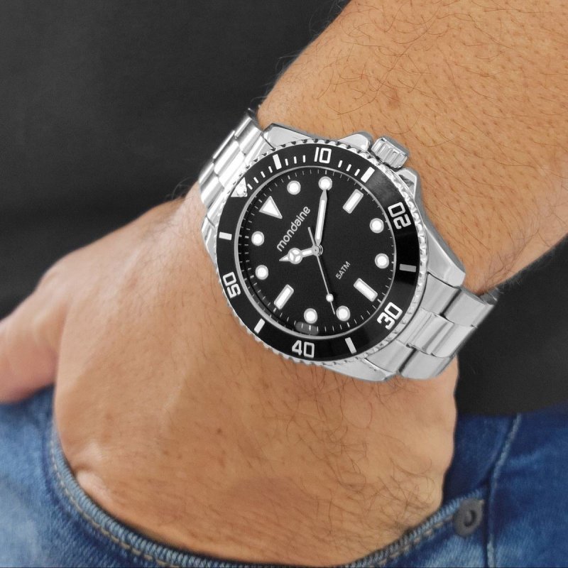 Relógio Prata Masculino Mondiane 32549g0mvne1
