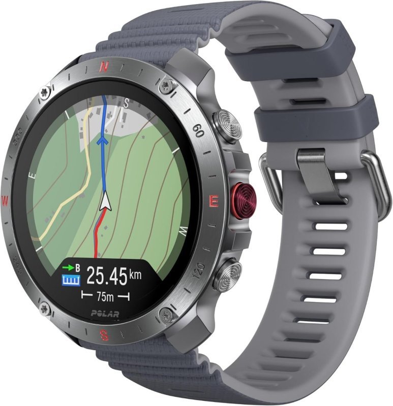 Polar Grit X2 Pro Cinza - GPS Dupla Frequência - Mapas Offline - Biossensores