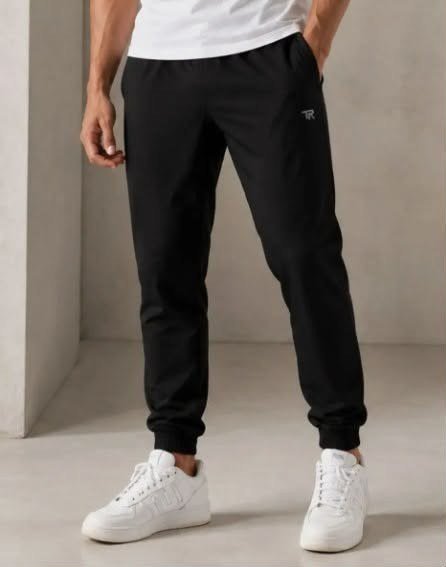 Calça Tactel Jogger Slim Com Elastano Academia Treino Preto Liso P (36-38)