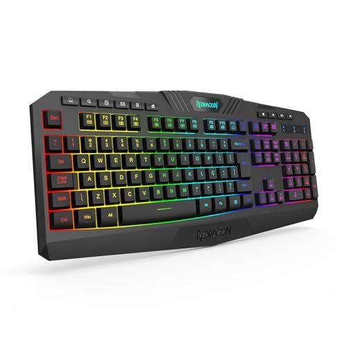 TECLADO MEMBRANA GAMER REDRAGON HARPE WIRELESS PRETO