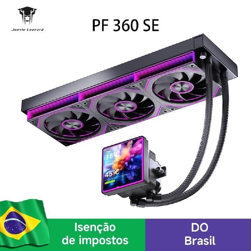 Water Cooler Jungle Leopard ProFlow 360 SE Com tela LCD de 4 Polegadas 360mm, pro flow