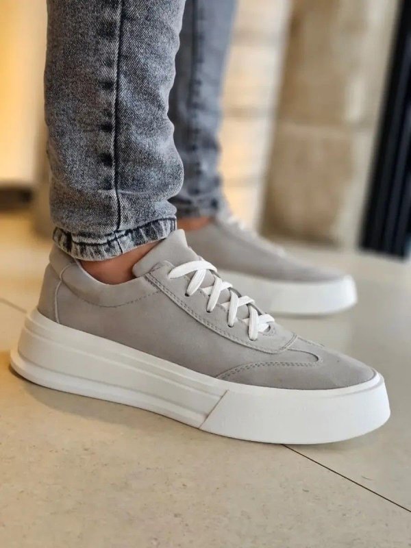 Sapatênis Masculino Casual Sneakers Sola Alta Elegante Leve