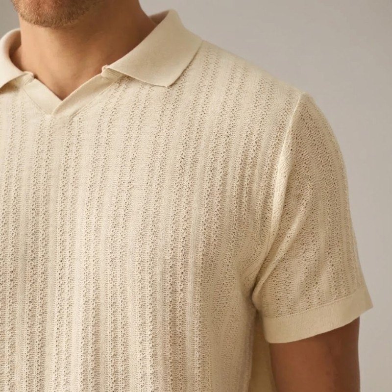 Camisa Gola Polo Tricot Masculina Texturizada Turim Opus