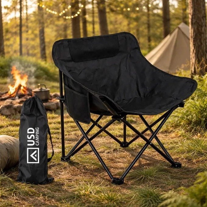 Cadeira De Camping Praia Pesca Resistente + Frete Grátis
