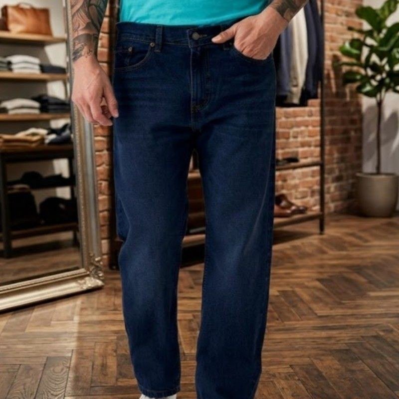 Calça Levis Jeans Masculina 505 Regular Escura