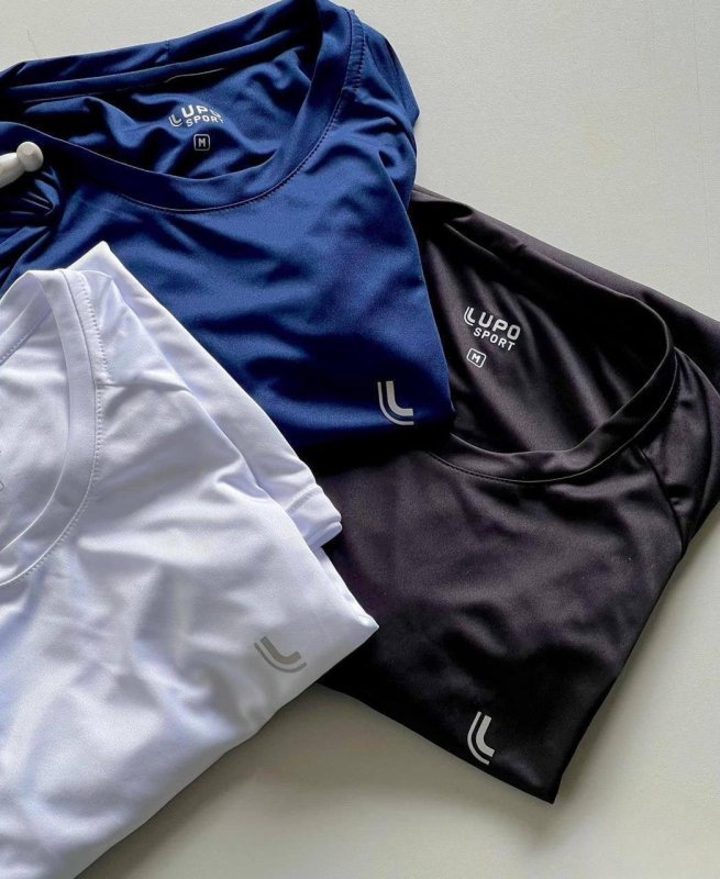 Kit 2 Camisetas Lupo Sport Básica Dry Fit Masculina