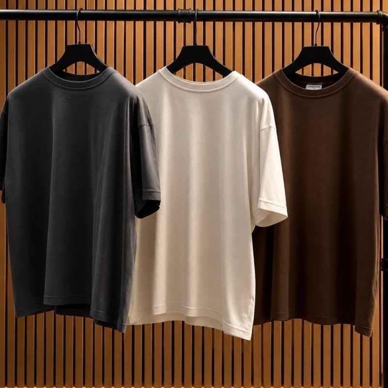 Kit 3 Oversized Masculina Stretwear Básica Lisa Premium