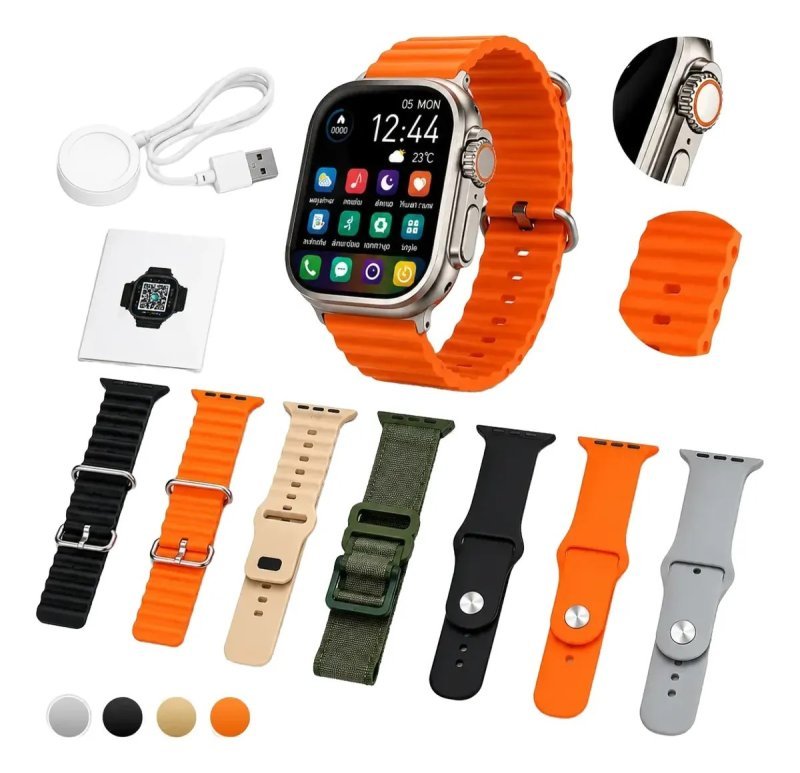 Relógio Smartwatch Wisme Ws10-2 Com Kit 7 Pulseiras