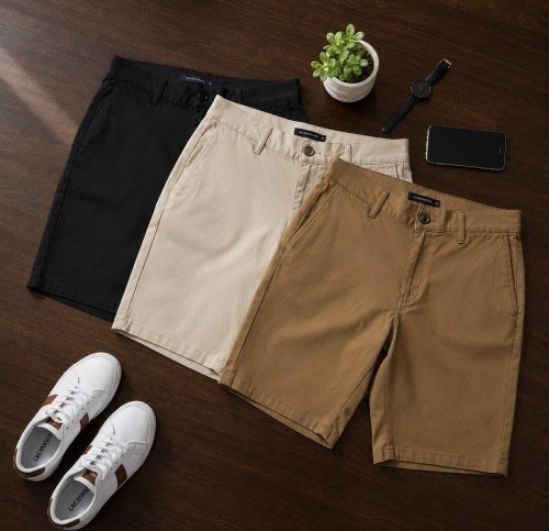 Kit 3 Bermuda Sarja Colorida Premium