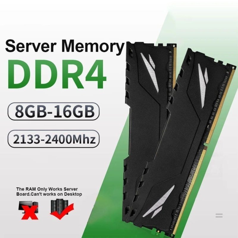 Memória RAM DDR4 Envinda 16GB 2133MHz ECC