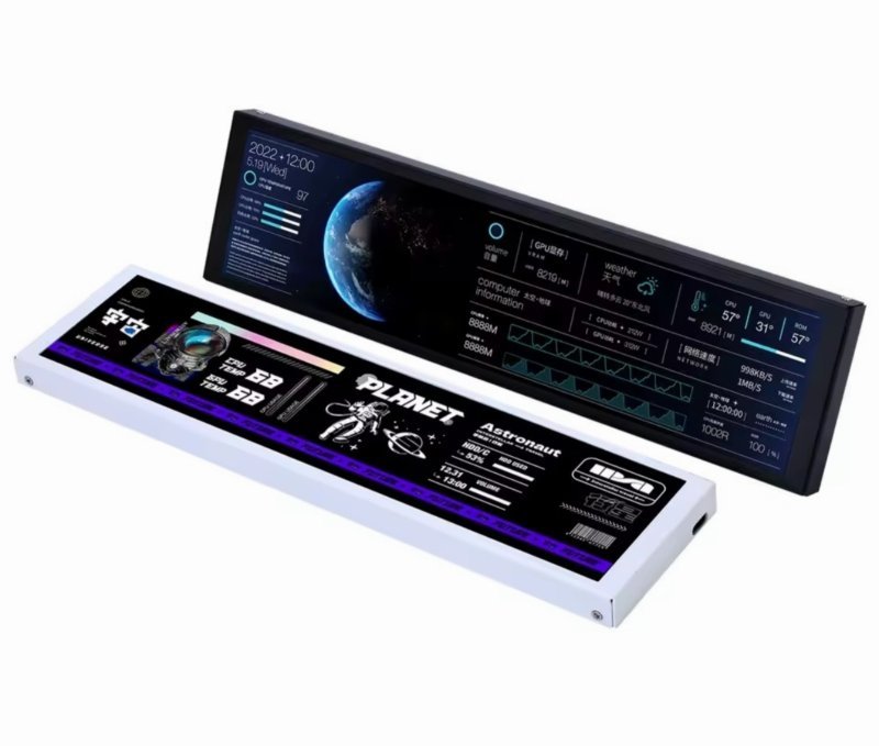 Tela de monitoramento TURZX 9.2p usb 1920*462 ips lcd tipo-c display