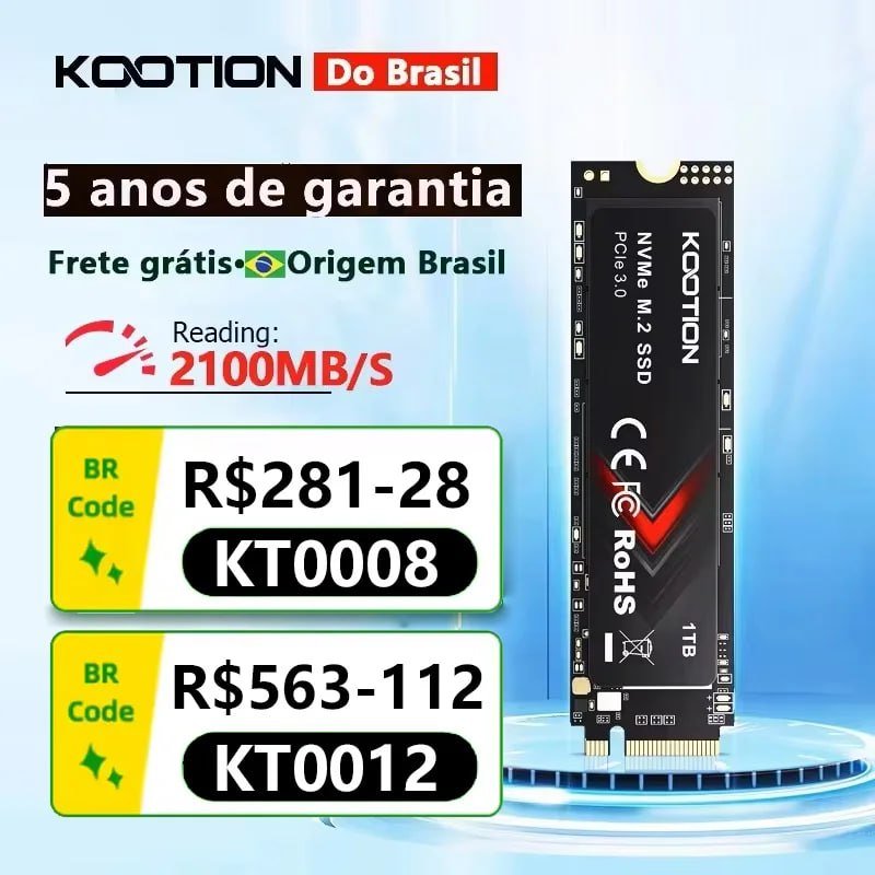 SSD M.2 Nvme 1TB Kootion X15 Lite 2100 MB/s