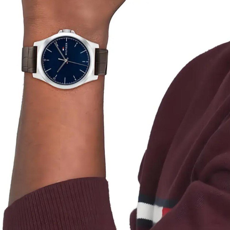 Relógio de couro masculino Tommy Hilfiger 1710549