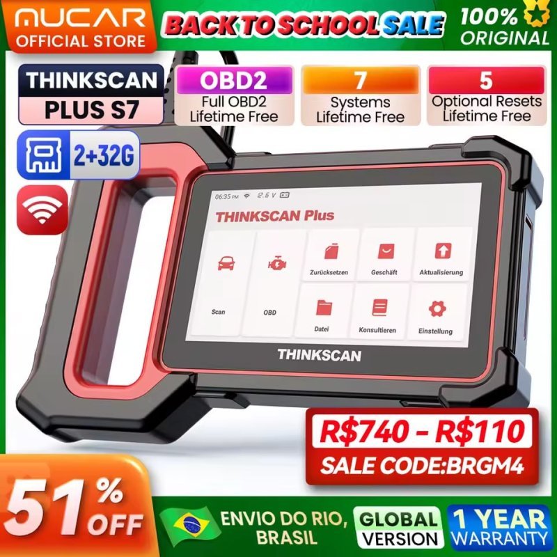 THINKSCAN PLUS S7 Scanner Automotivo OBD2