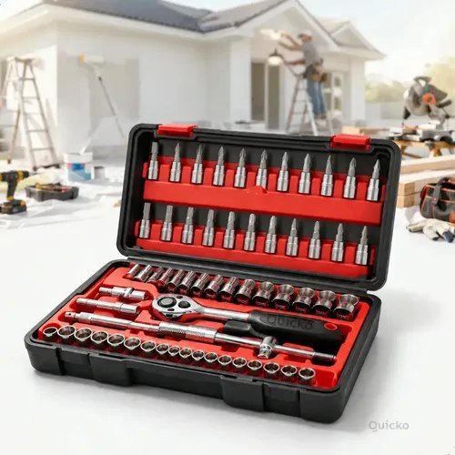 Kit Chaves Ferramentas Jogo Fenda Philips Catraca Soquete Allen 46 Peças Com Maleta Completa
