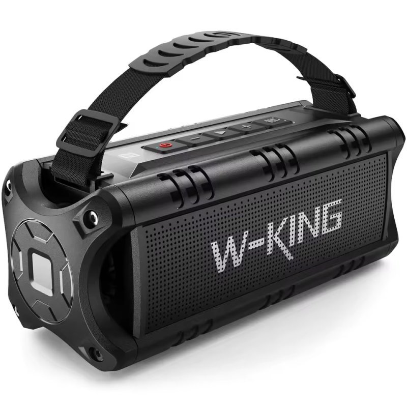 W-KING D8mini Bluetooth Speaker 30W Powerful Bass Portable Music Box IPX6 Waterproof Outdoor Boom Box