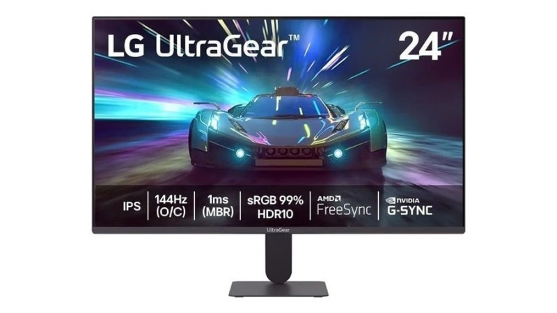 Monitor LG UltraGear™ 24G411A-B 24", FHD, 144Hz, 1ms (MBR), NVIDIA G-SYNC, AMD FreeSync, HDR10