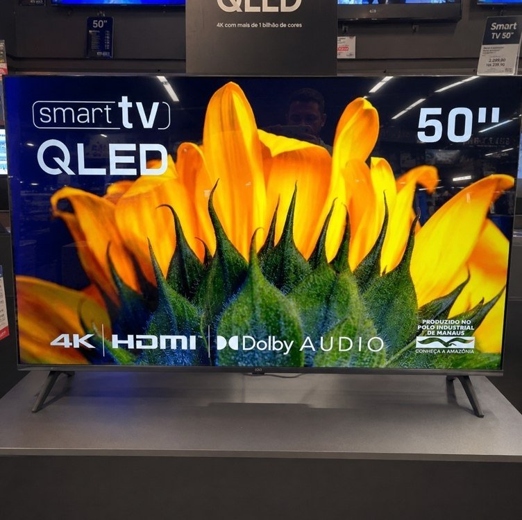 Smart TV HQ QLED 50 Polegadas 4K Wi-Fi Bluetooth HQ-QLED50SM