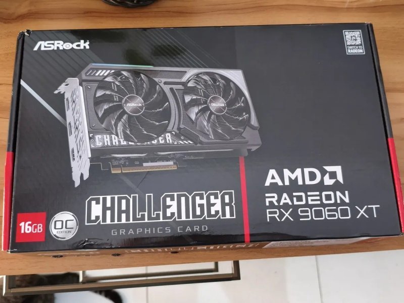 Asrock RX 9060 XT Placa De Vídeo Radeon 16GB GDDR6 + Frete Grátis