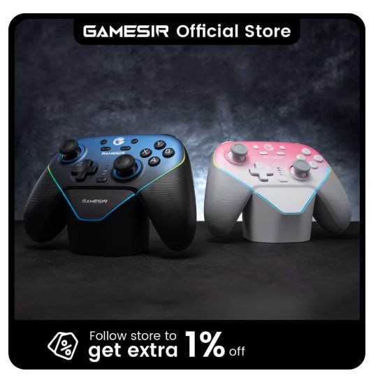 GameSir Super Nova com estação de carregamento
