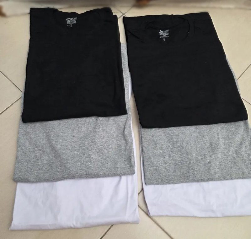 Kit 6 Camisetas Básicas Algodão Dia Dia Sandrini