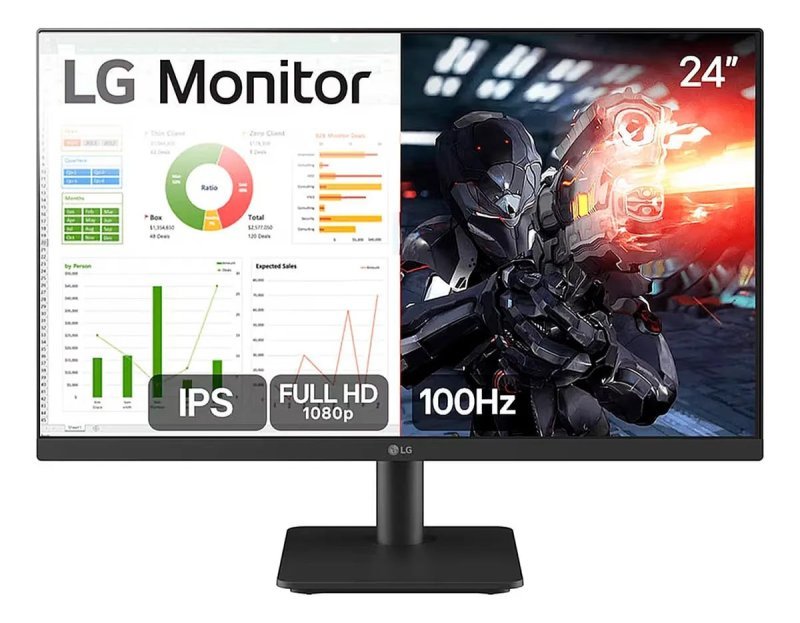 Monitor Lg Gamer 24 24ms500-b Ips Fhd 100hz Anti-reflexo Pr