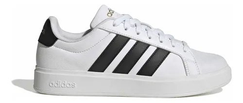 Tênis Feminino Streettalk adidas Ftwwht/cblack/goldmt Liso 38 Br