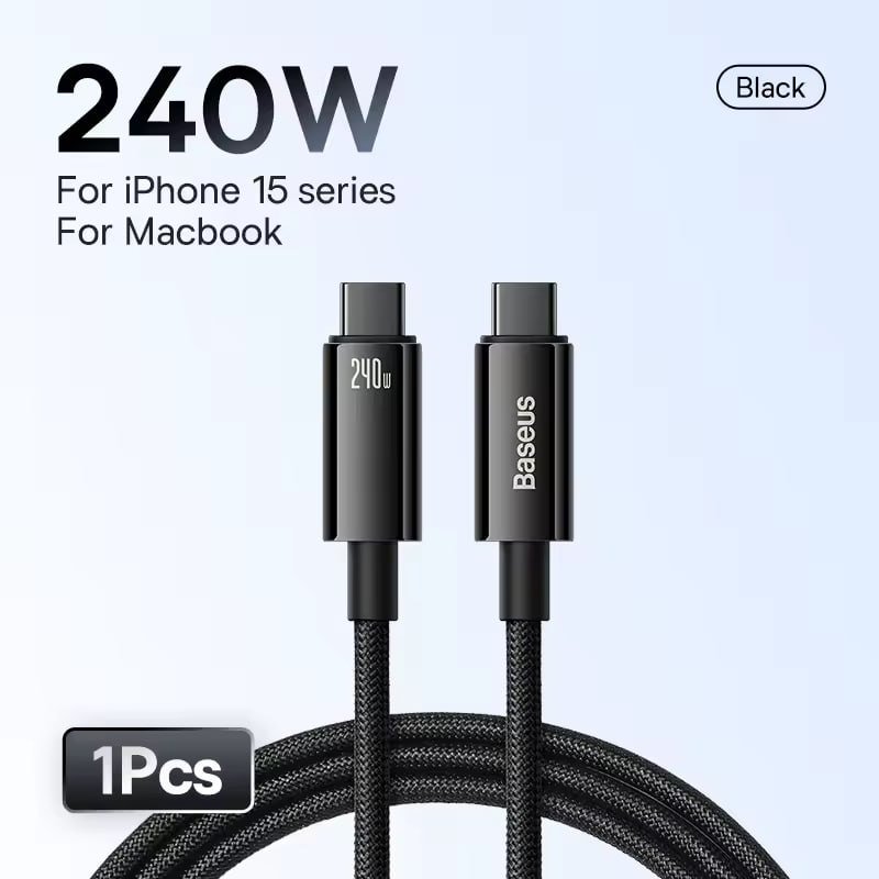 Cabo Baseus USB-C 240W 1m