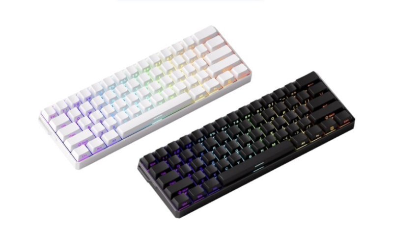 Teclado Magnético Akko Fun60 Pro He, Rgb, 8000Hz, Gatilho rápido 0.001