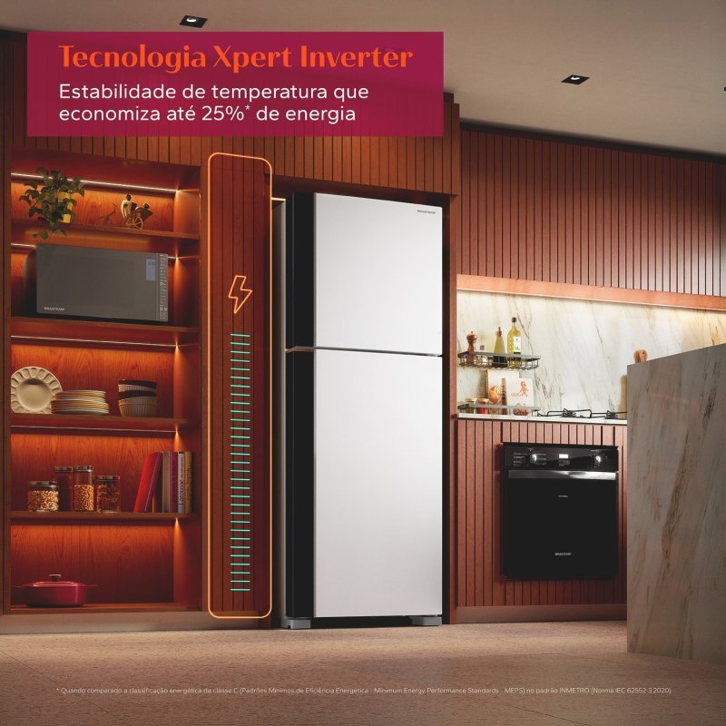 Geladeira Brastemp Duplex 476L Inverter Bivolt Branca BRM60AB