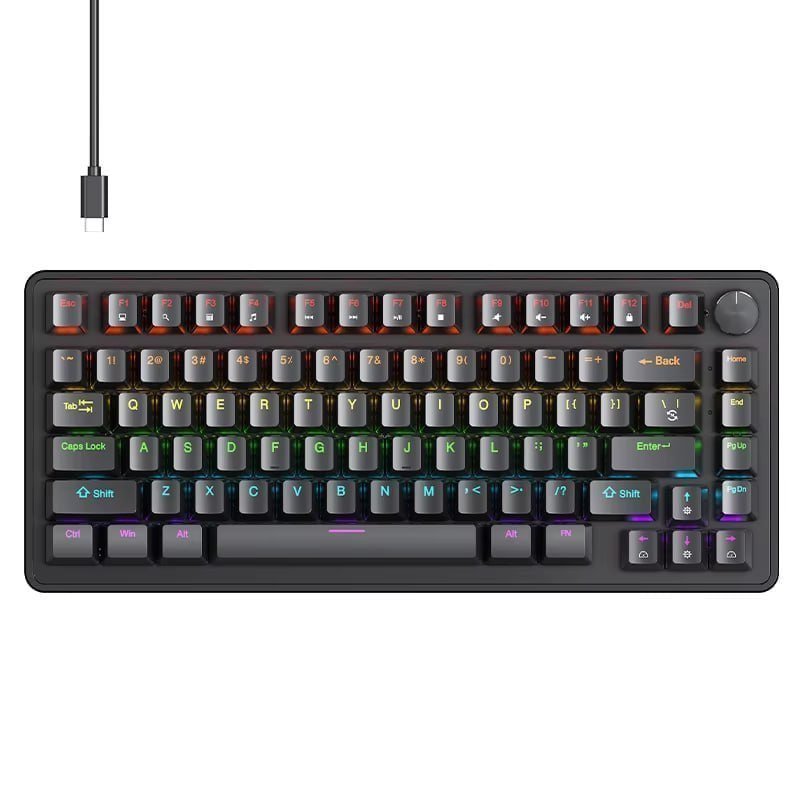 Teclado Mecânico Apayado K82 75% Hot Swap