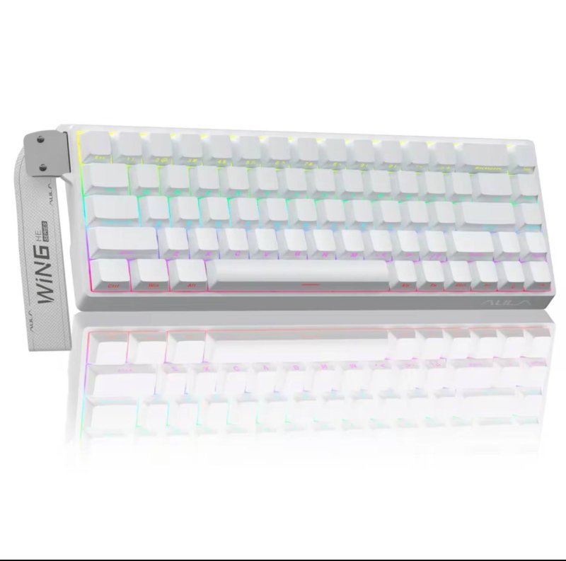 Teclado Magnético Aula Win68he para Esports com Acionamento Rápido, Retorno 8K, Rgb e Hotswap