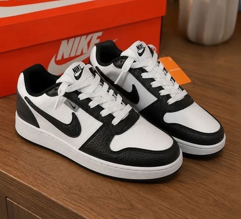 Tênis Nike Ebernon Low Premium Masculino Branco/preto