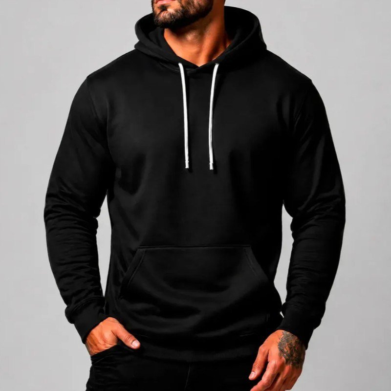 Blusa Moletom Canguru Liso Básico Premium Várias Cores
