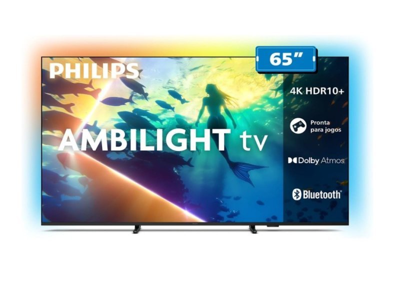 PHILIPS, Smart TV Ambilight 65" 4K, Titan OS, 65PUG8100/78