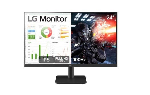 Monitor Gamer LG 24MS500-B 24ms Ips Fullhd 100hz Ajuste de Inclinação, Preto