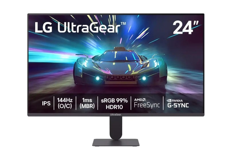 Monitor LG UltraGear™ 24G411A-B 24", FHD, 144Hz, 1ms (MBR), NVIDIA G-SYNC, AMD FreeSync, HDR10