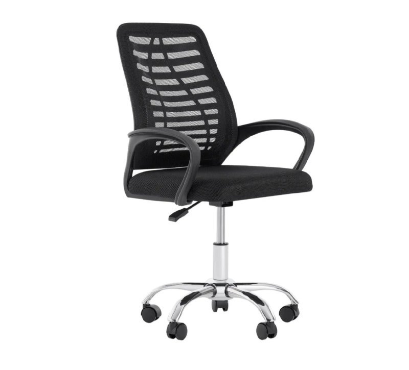 Cadeira De Escritorio Newconcept 351049 Esteirinha Mesh Altura Regulável, Preto