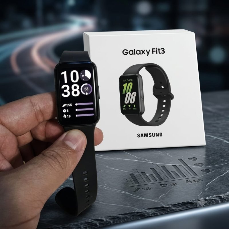 Smartwatch Samsung Galaxy Fit3 Display 1.6" Grafite + Frete Grátis